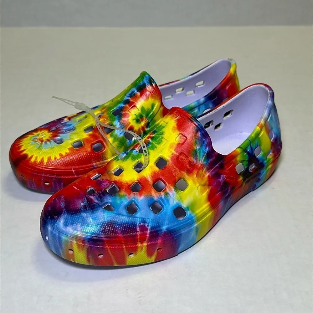VANS Kids Slip On TRK Shoe Tie Dye‎ Size 2 NWOT